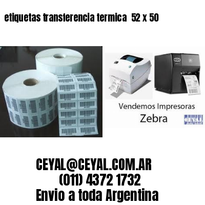 etiquetas transferencia termica  52 x 50
