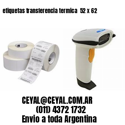 etiquetas transferencia termica  52 x 62