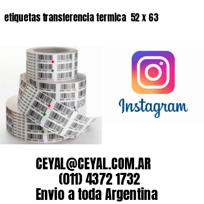 etiquetas transferencia termica  52 x 63
