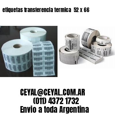 etiquetas transferencia termica  52 x 66