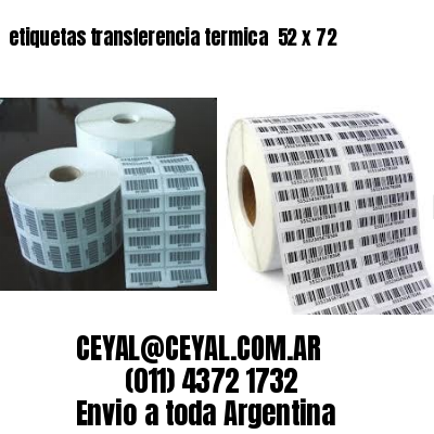 etiquetas transferencia termica  52 x 72