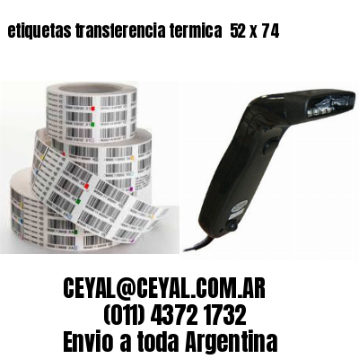 etiquetas transferencia termica  52 x 74