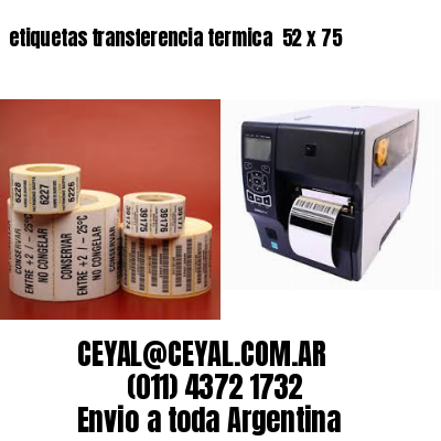 etiquetas transferencia termica  52 x 75