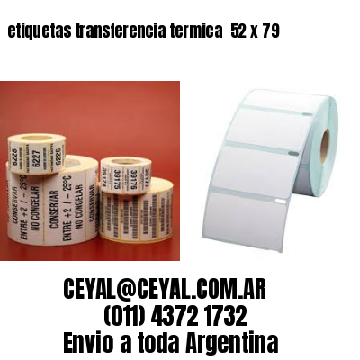 etiquetas transferencia termica  52 x 79