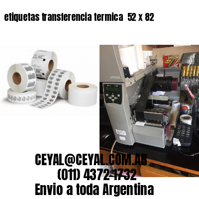 etiquetas transferencia termica  52 x 82