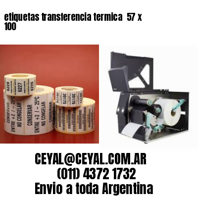 etiquetas transferencia termica  57 x 100