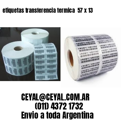 etiquetas transferencia termica  57 x 13
