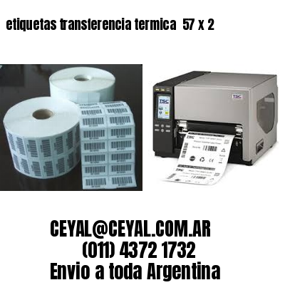 etiquetas transferencia termica  57 x 2