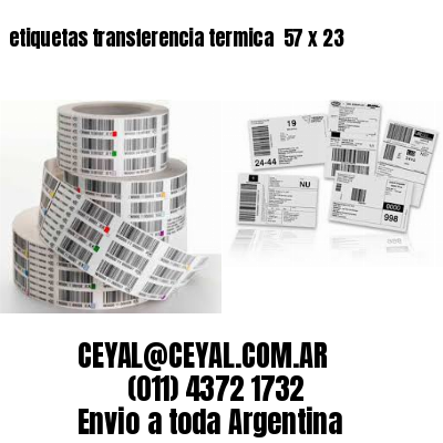 etiquetas transferencia termica  57 x 23