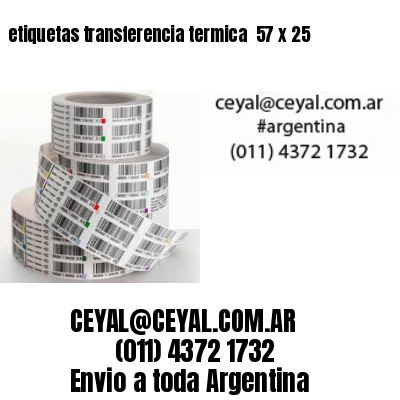 etiquetas transferencia termica  57 x 25