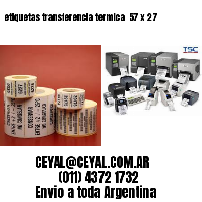 etiquetas transferencia termica  57 x 27