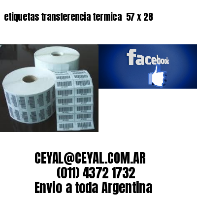 etiquetas transferencia termica  57 x 28