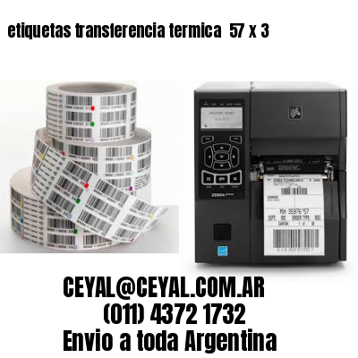 etiquetas transferencia termica  57 x 3