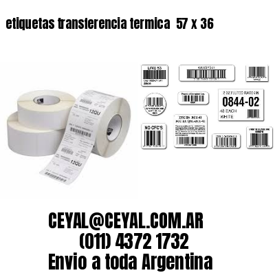 etiquetas transferencia termica  57 x 36