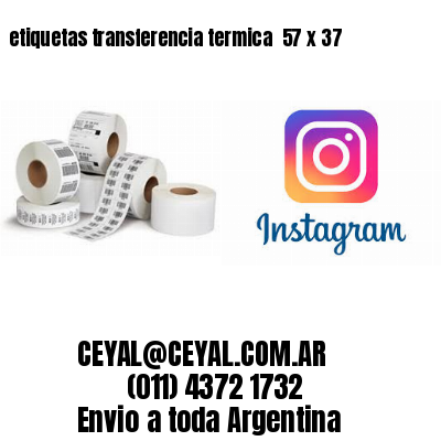 etiquetas transferencia termica  57 x 37
