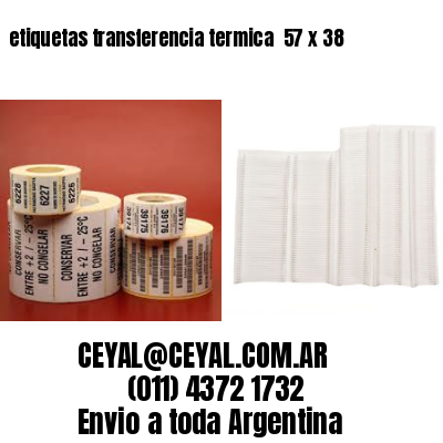 etiquetas transferencia termica  57 x 38
