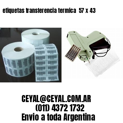 etiquetas transferencia termica  57 x 43