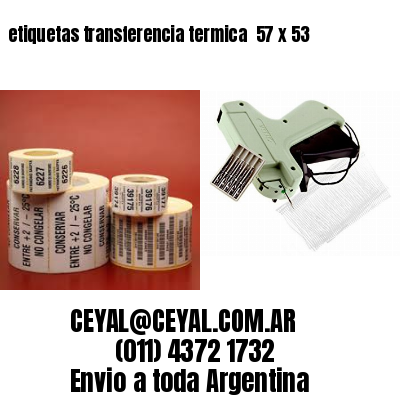 etiquetas transferencia termica  57 x 53