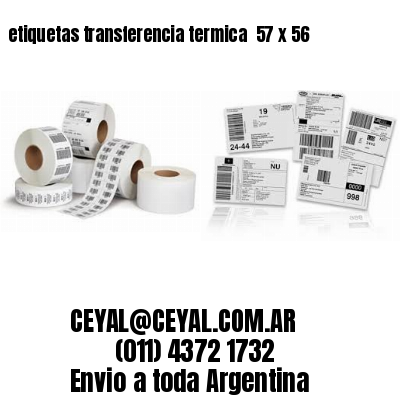 etiquetas transferencia termica  57 x 56