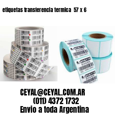 etiquetas transferencia termica  57 x 6