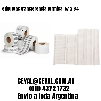 etiquetas transferencia termica  57 x 64