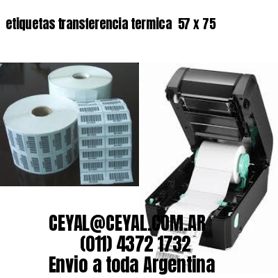 etiquetas transferencia termica  57 x 75
