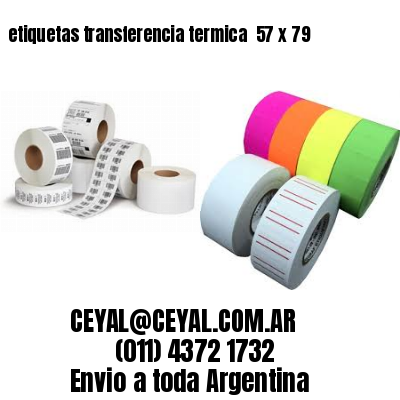 etiquetas transferencia termica  57 x 79