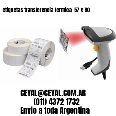 etiquetas transferencia termica  57 x 80