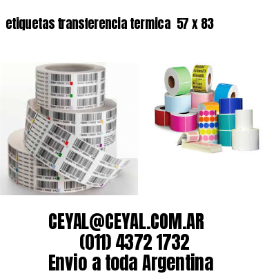 etiquetas transferencia termica  57 x 83