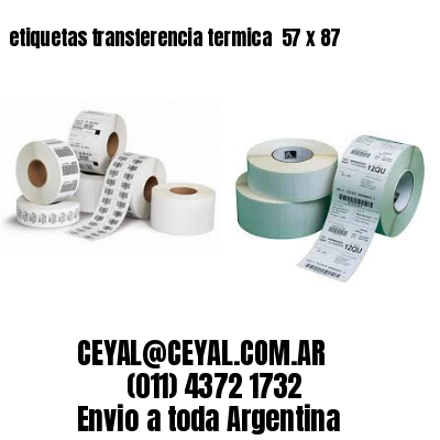 etiquetas transferencia termica  57 x 87