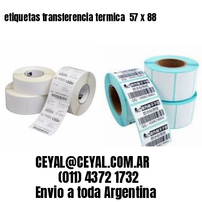 etiquetas transferencia termica  57 x 88