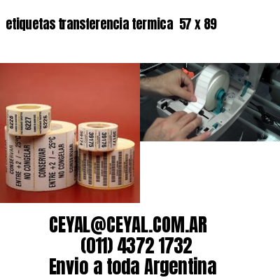 etiquetas transferencia termica  57 x 89