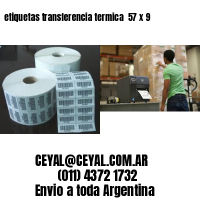 etiquetas transferencia termica  57 x 9
