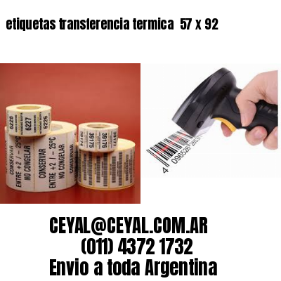 etiquetas transferencia termica  57 x 92