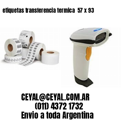 etiquetas transferencia termica  57 x 93