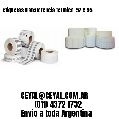etiquetas transferencia termica  57 x 95
