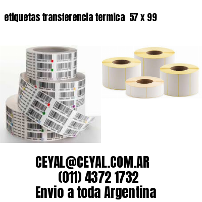 etiquetas transferencia termica  57 x 99