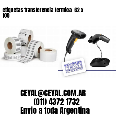etiquetas transferencia termica  62 x 100