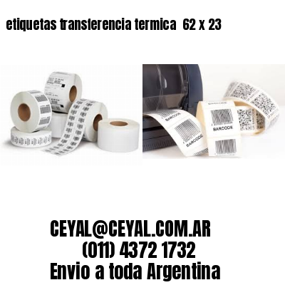etiquetas transferencia termica  62 x 23