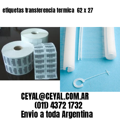 etiquetas transferencia termica  62 x 27