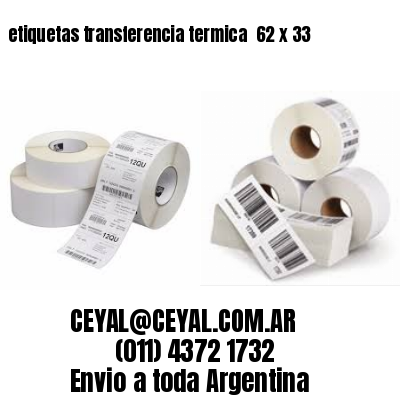 etiquetas transferencia termica  62 x 33
