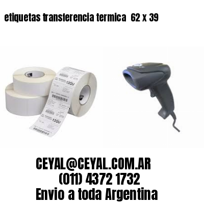 etiquetas transferencia termica  62 x 39