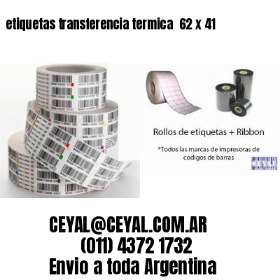 etiquetas transferencia termica  62 x 41