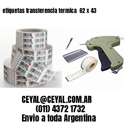 etiquetas transferencia termica  62 x 43