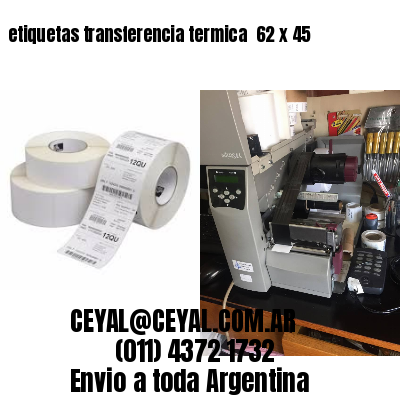 etiquetas transferencia termica  62 x 45
