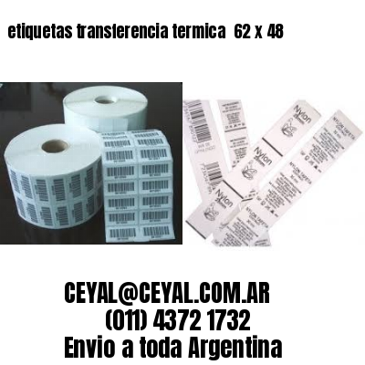 etiquetas transferencia termica  62 x 48