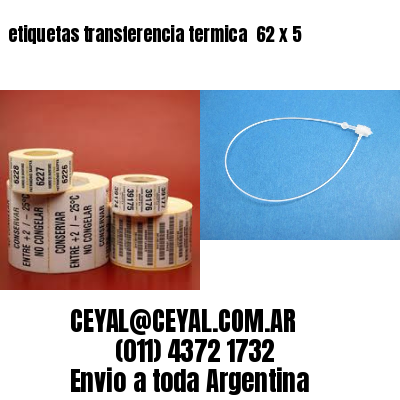 etiquetas transferencia termica  62 x 5