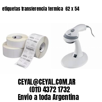 etiquetas transferencia termica  62 x 54
