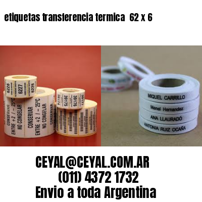 etiquetas transferencia termica  62 x 6