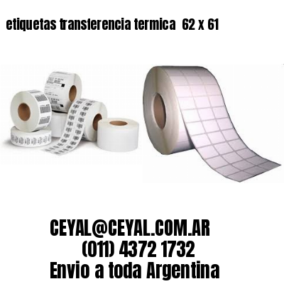 etiquetas transferencia termica  62 x 61